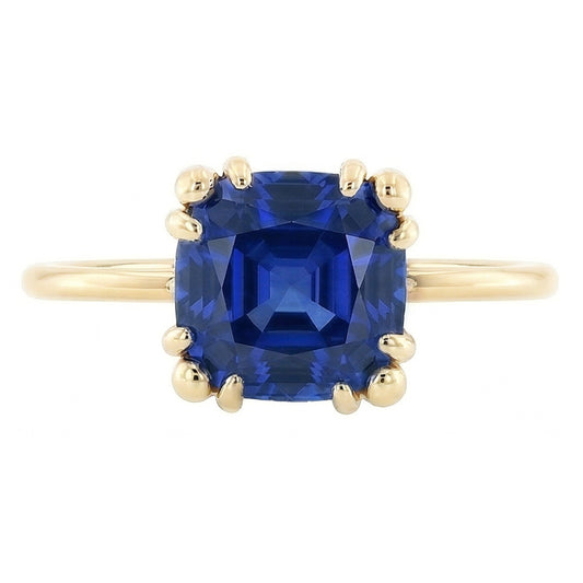 Natural Sapphire Ring 2.50ct - Yellow Gold 14K