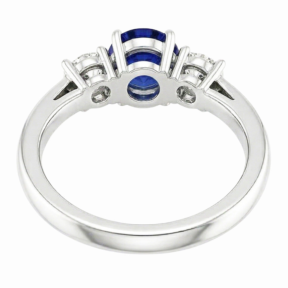 Natural Sapphire Ring 2ct - White Gold 14K