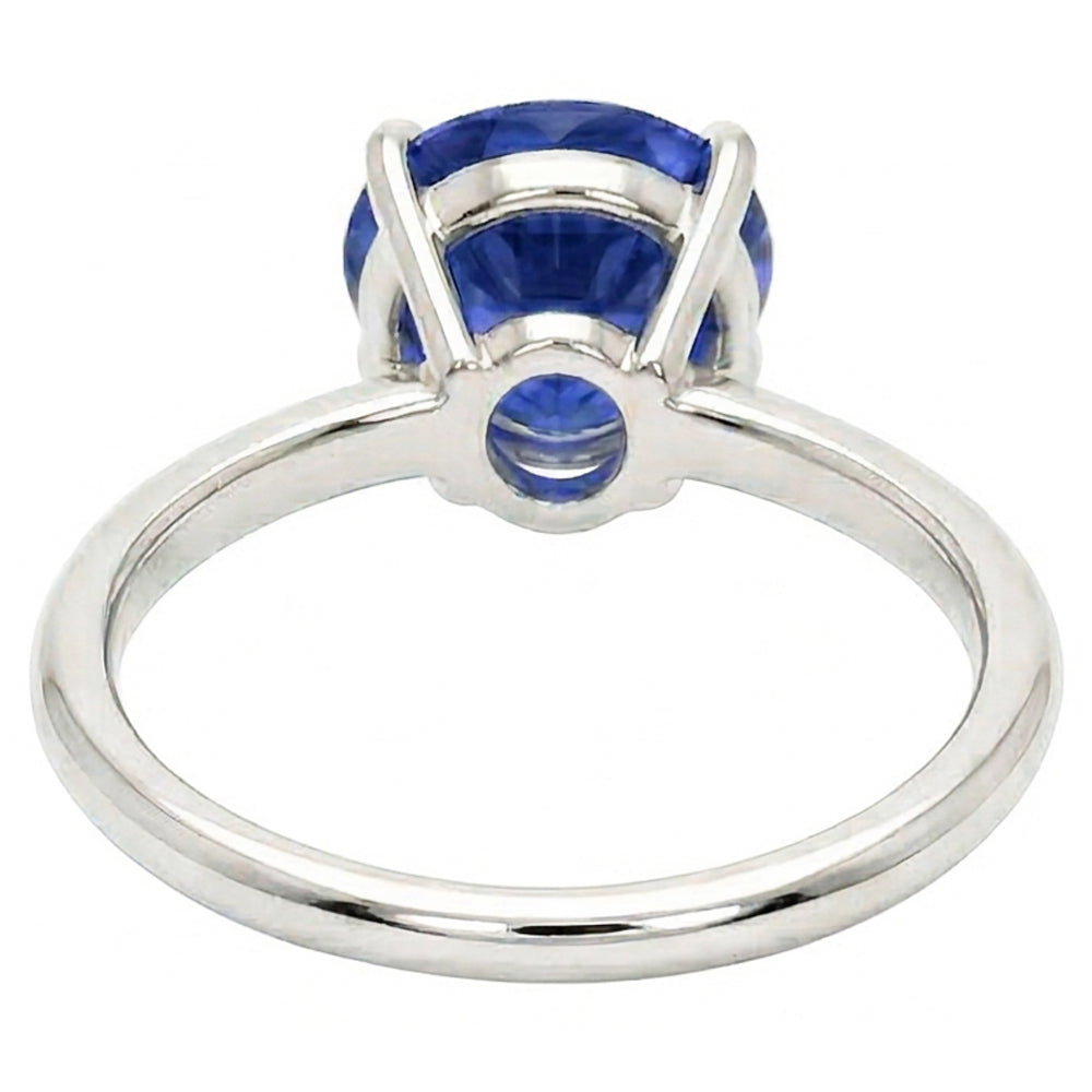 Natural Sapphire Ring 2ct - White Gold 14K