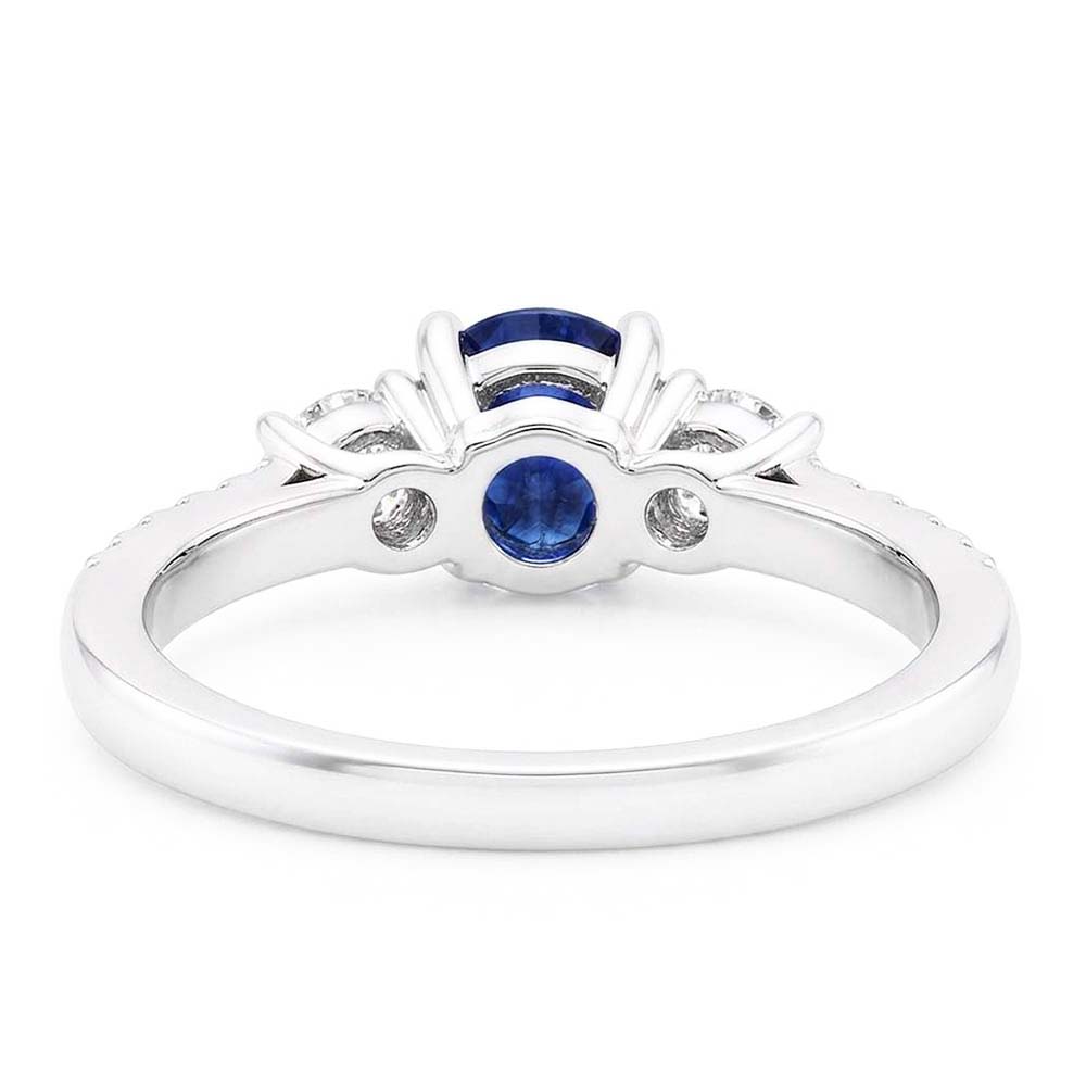 Natural Sapphire Ring 2ct - White Gold 14K