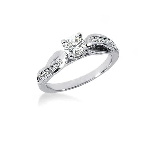 natural round diamond 1.90ct ring side angle