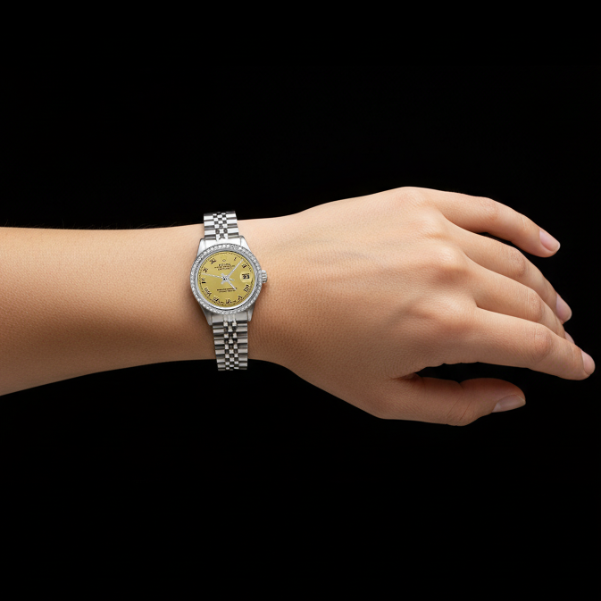 New Roman Dial Date Just Watch Ss Jubilee Bracelet Rolex P2