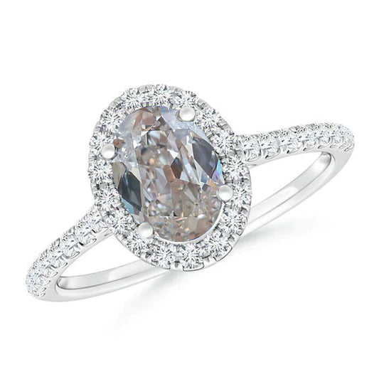 natural round diamond 2.75ct ring front view