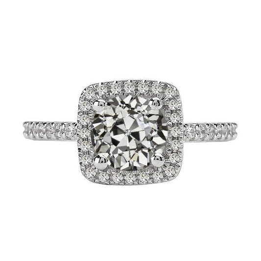 natural round diamond 4.50ct ring front view