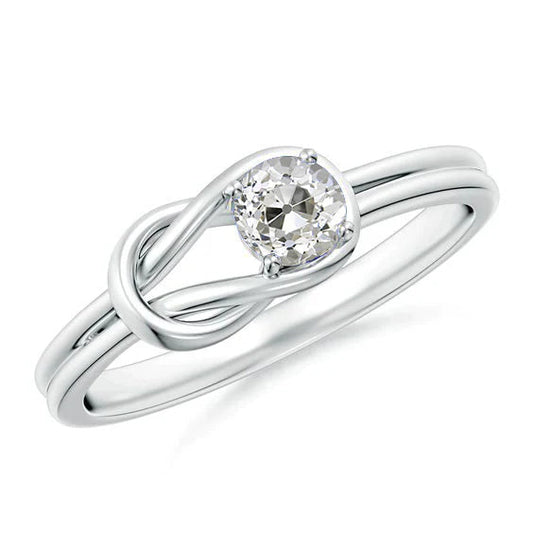 natural round diamond 1ct ring front view