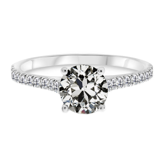 Artisan Solitaire Ring with Accents 2 ct – main view