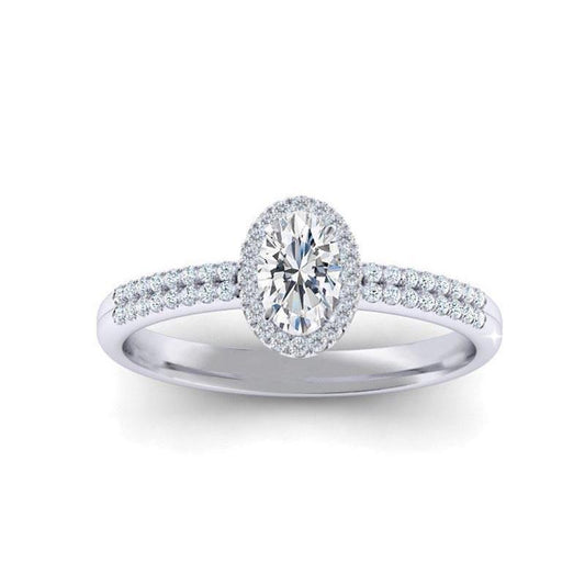 natural round diamond 1.77ct ring front view