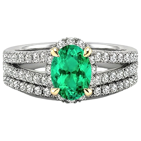 Timeless Precious Stone Ring 2.50 ct – front view