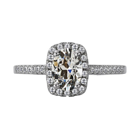 natural round diamond 5.50ct ring front view
