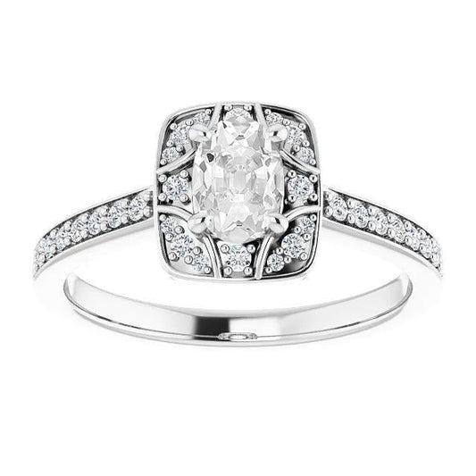 natural round diamond 4.70ct ring front view