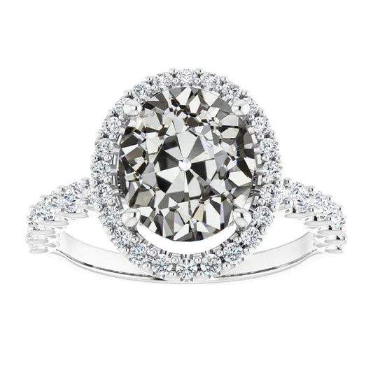 natural round diamond 8.50ct ring front view