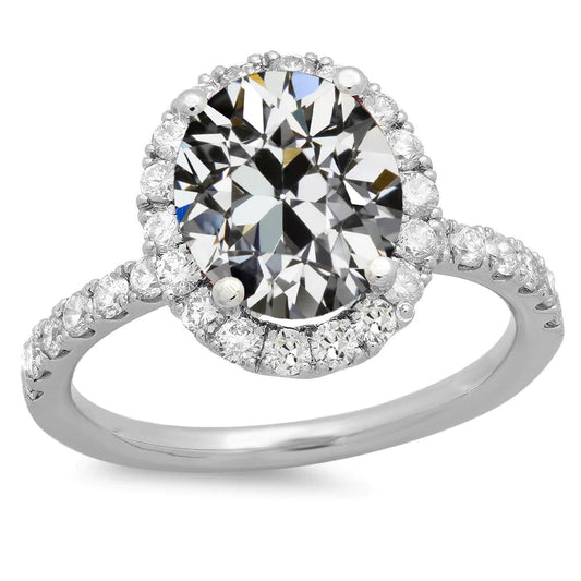 natural round diamond 8ct ring front view