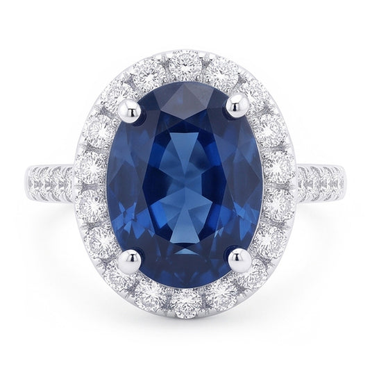 Oval Sapphire Engagement Ring For Women