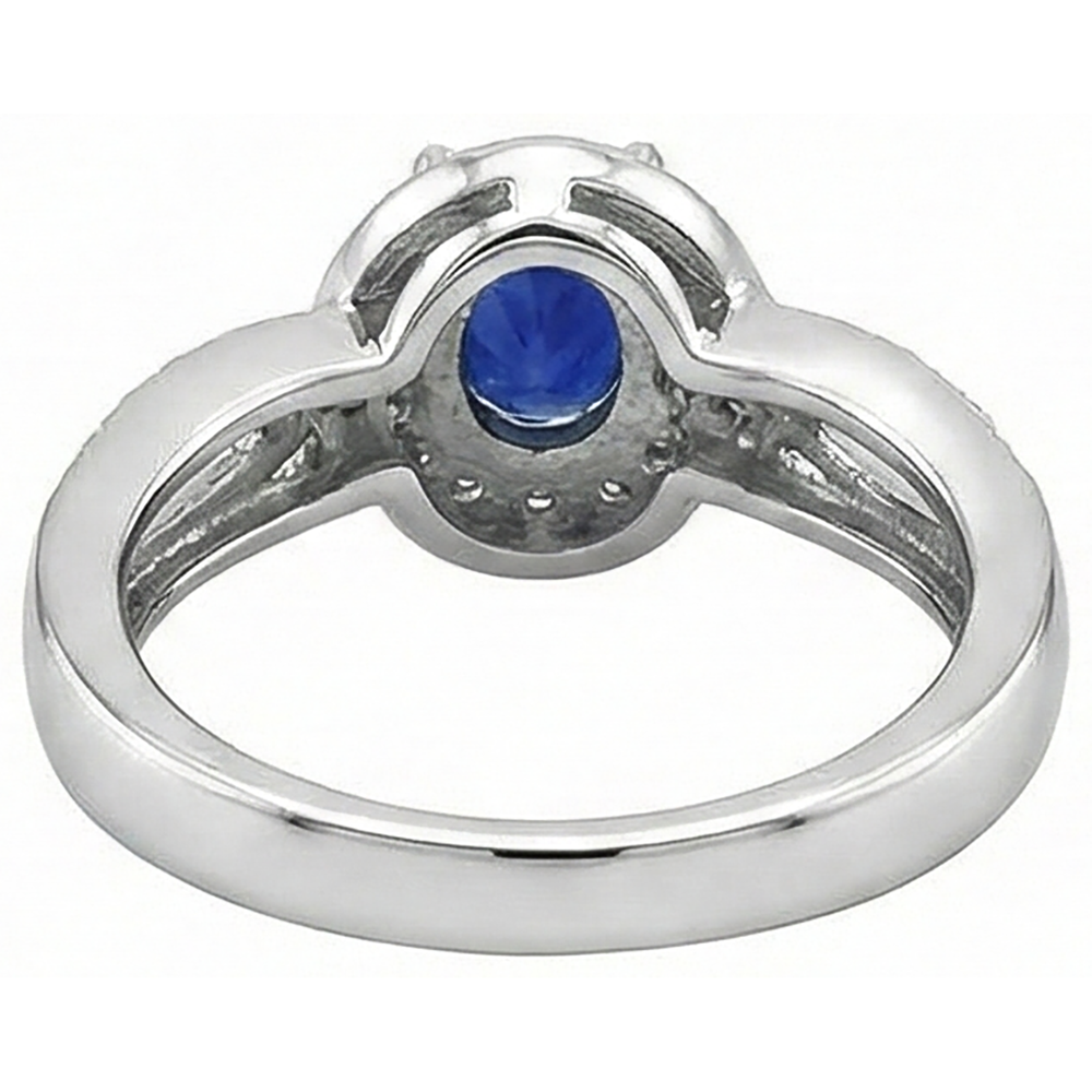 Oval Tanzanite And Round Natural Earth Mined DIAMOND ( NOT LAB GROWN )s 2.50 Carats Wedding Ring Gold 14K