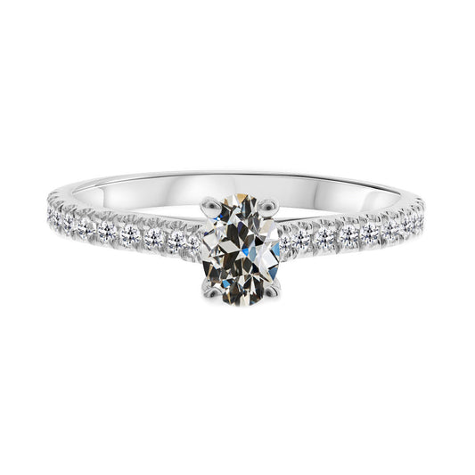 High-End Brilliant Diamond Accent Solitaire Ring 2 ct – main view