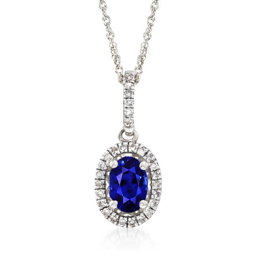 Timeless Blue Sapphire Gemstone Pendant 2 ct – main view