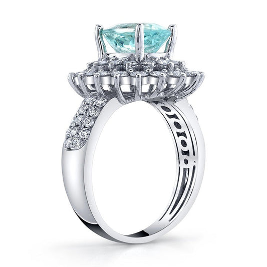 Oval Paraiba Cocktail Ring Sparkle
