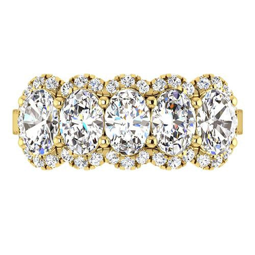 Earth-Mined Brilliant Diamond Anniversary Ring – main view