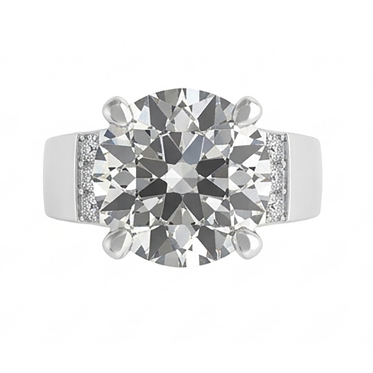 Pavé Diamond Mens Ring 2 ct – 10K White Gold