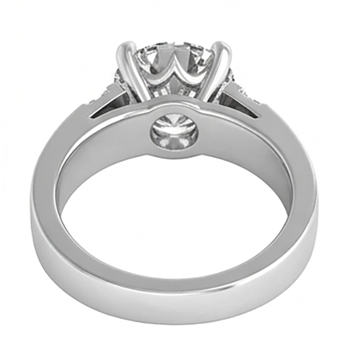 Pavé Diamond Mens Ring 2 ct – 10K White Gold
