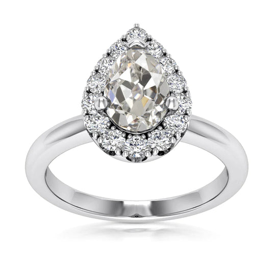 natural round diamond 3.65ct ring front view