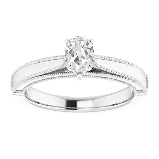 natural pear diamond 1.50ct ring front view