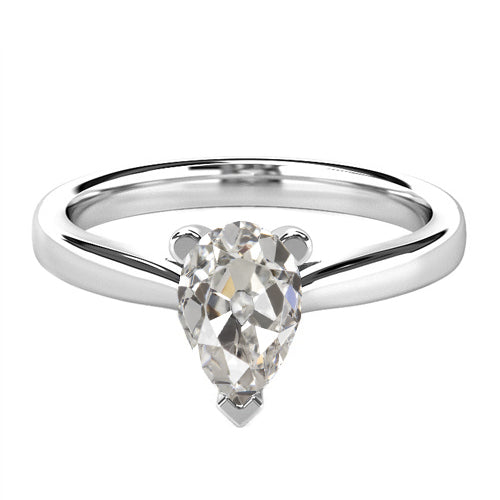 Sparkling Single Stone Ring 2 ct – main view