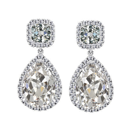 Brilliant Diamond Earrings 1.50-ct 14K White Gold – main view