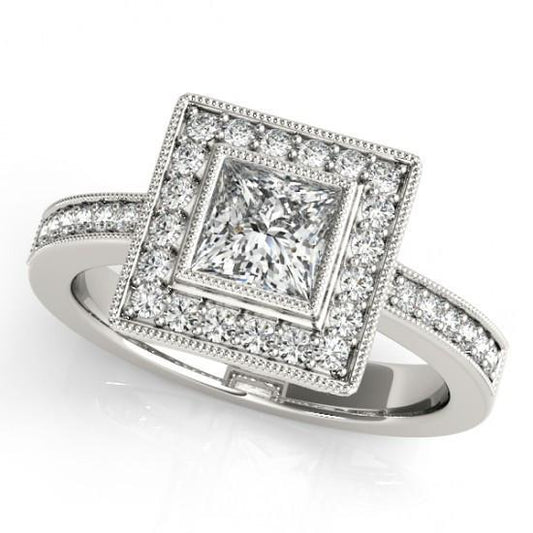 natural round diamond 1.50ct ring front view