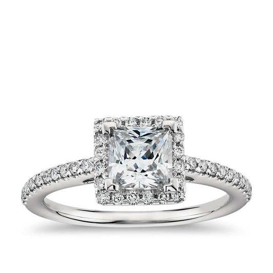 natural round diamond 2.60ct ring front view