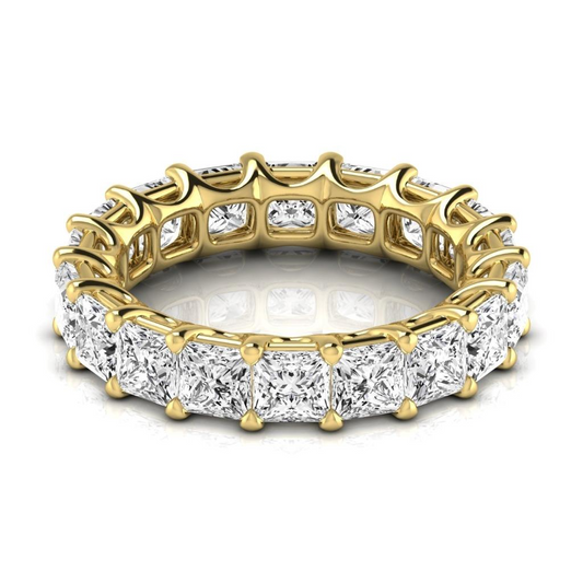 Eternity Band 14K Yellow Gold with Fine Diamond – front view