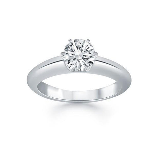 natural round diamond 1.75ct ring front view
