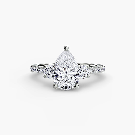 Round Brilliant Brilliant Diamond ring in Gold – main view