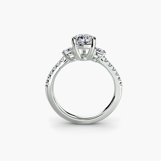 Luxury Brilliant Diamond Setting 0.40 ct – front view