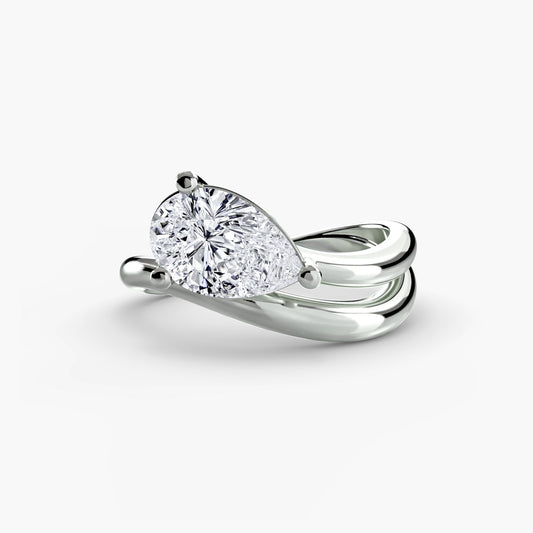 Brilliant Diamond ring in Gold – main view
