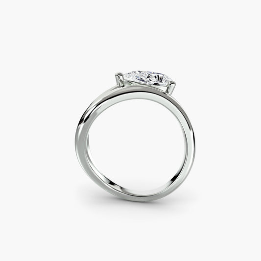 Sophisticated Brilliant Diamond Setting ct – front view