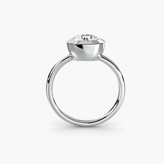 Gemstone Setting in Gold – front view