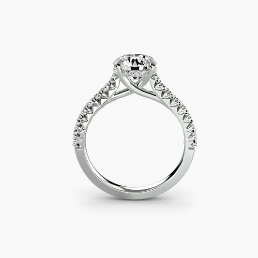 Gemstone Setting -ct Gold – front view