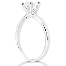 Real 1.50 Carats Diamond Solitaire Ring White Gold Jewelry
