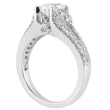Real Diamond 1.75 Carat Anniversary Ring Solitaire With Accents Gold New