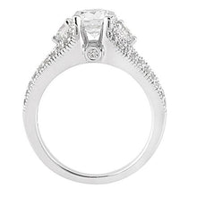 Real Diamond 1.75 Carat Anniversary Ring Solitaire With Accents Gold New