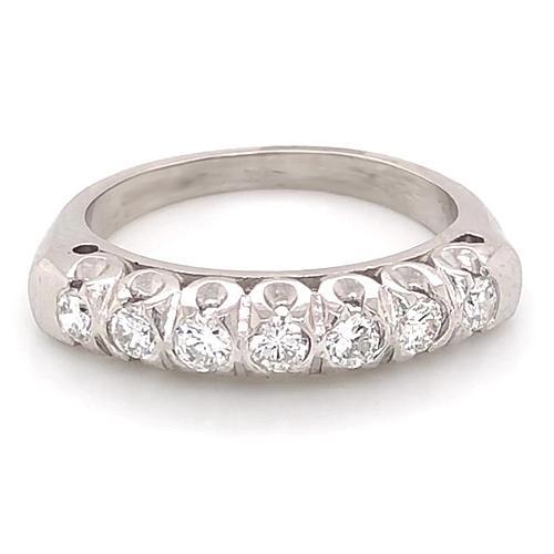 Real Diamond Anniversary Band 1.40 Carats F Vs1 White Gold Jewelry New