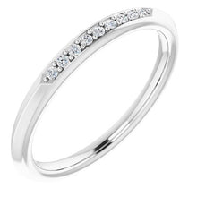 Real Diamond Anniversary Band Prong Setting 0.54 Carats Women Jewelry
