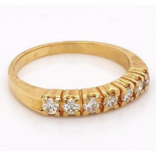 Real Diamond Anniversary Wedding Band 1.05 Carats Yellow Gold 14K3