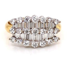 Natural Earth Mined Diamond Baguette Band