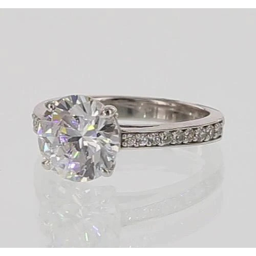 Real Diamond Cathedral Setting Engagement Ring 5.50