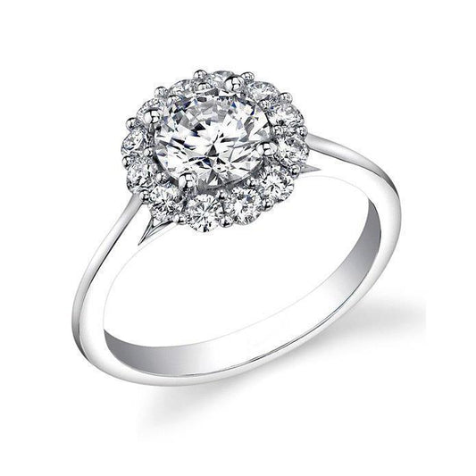 natural round diamond 1.75ct ring front view