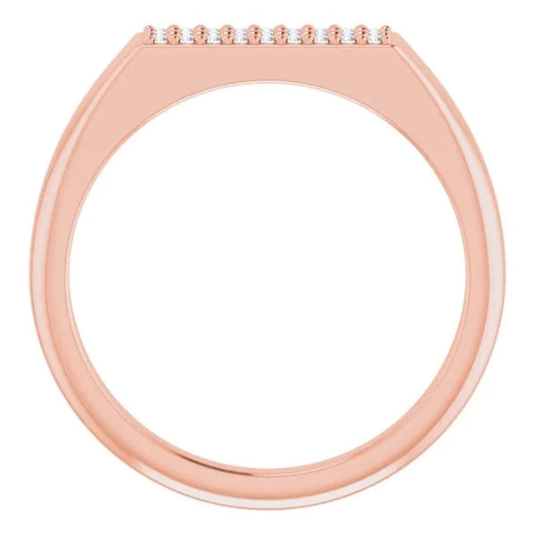 Real Diamond Eternity Band 0.50 Carats 14K Rose Gold Jewelry