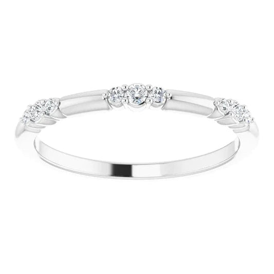 Real Diamond Round Promise Ring 1.05 Carats White Gold 14K