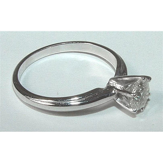 natural round diamond 1.01ct ring front view